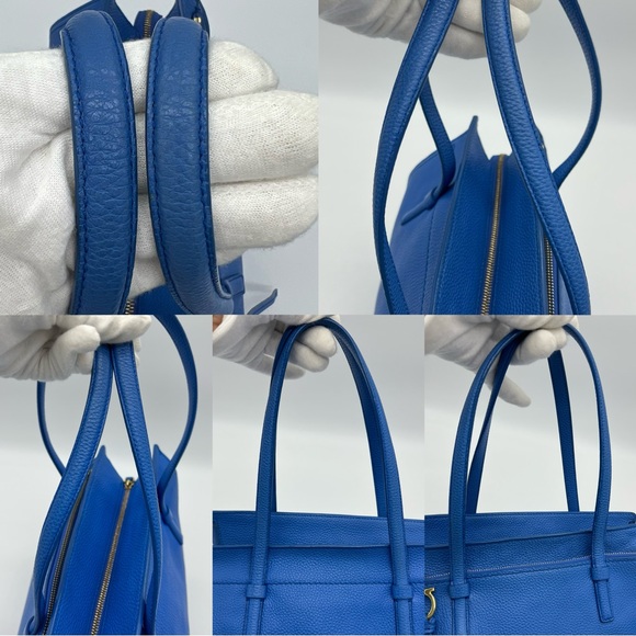 Authentic Salvatore Ferragamo Gancini blue Amy tote - Picture 11 of 17